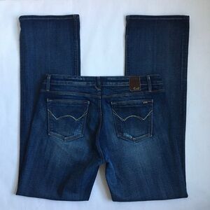 Cult of Individuality Vixen Curvy Fit Boot Cut Blue Denim Jeans Size 32